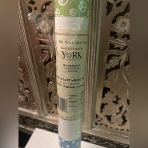 NWT York Wallcoverings Fine Wallpaper 1 Double Roll Sealed JE3580 56 SQ Feet